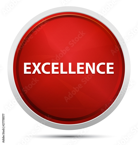 Excellence Promo Red Round Button