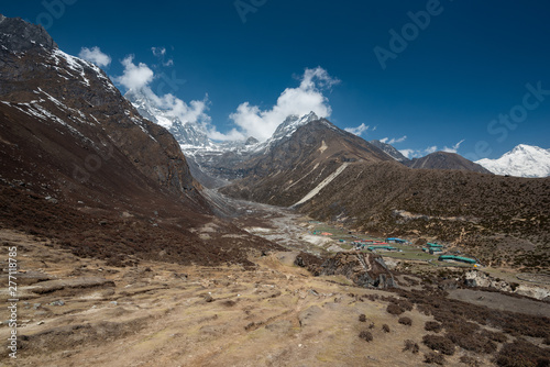 Small village of Machhermo in Nepal HImalayas