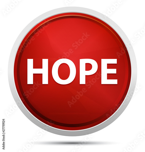 Hope Promo Red Round Button