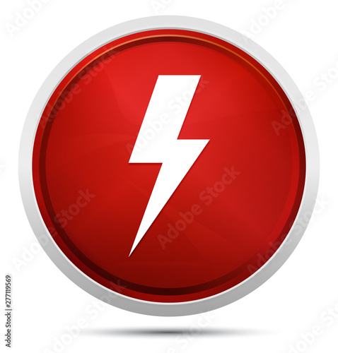 Free Download Lightning bolt icon Promo Red Round Button - GFXLoad