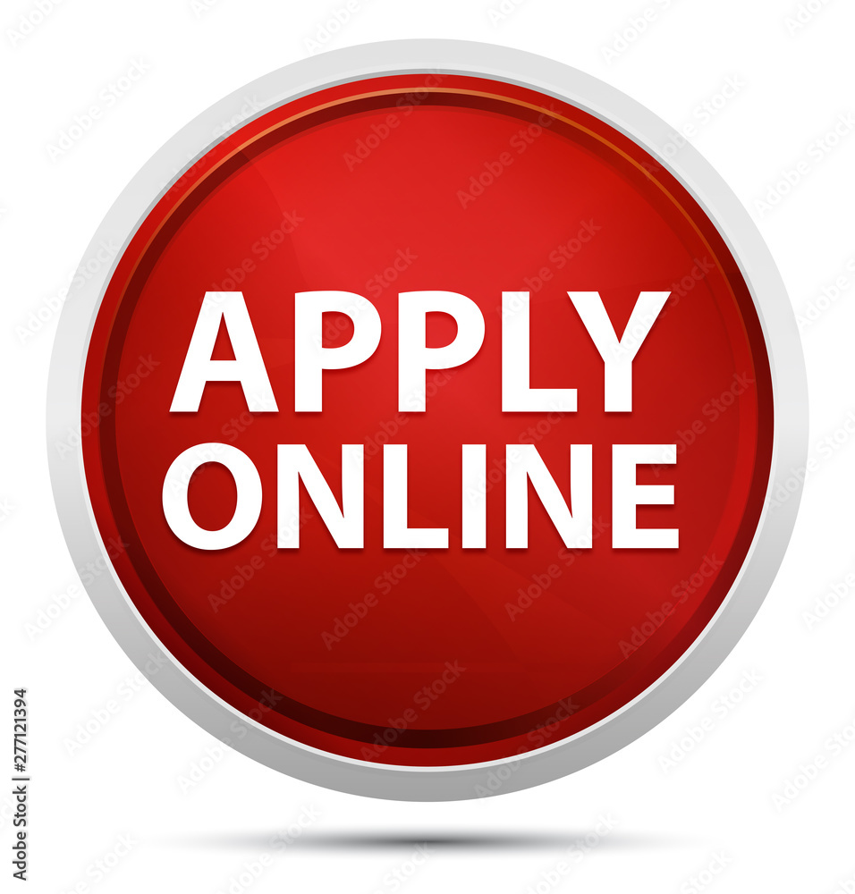 Apply Online Promo Red Round Button Apply Online Promo Red Round Button