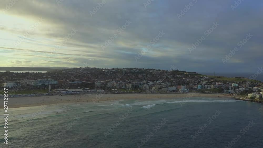 Bondi beach at sunset Bondi beach at sunset