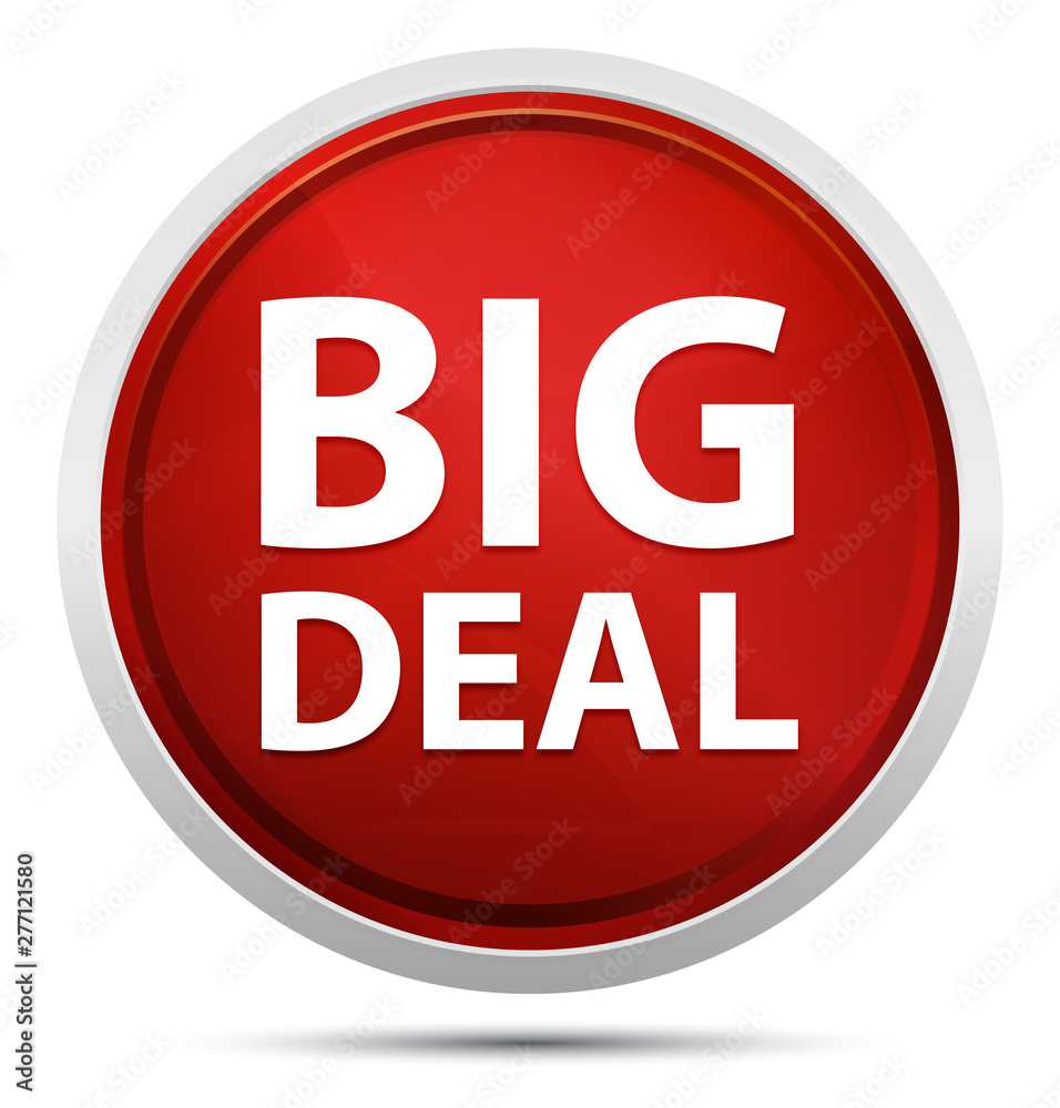 Big Deal Promo Red Round Button Big Deal Promo Red Round Button