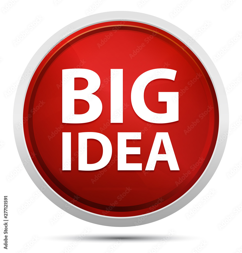 Big Idea Promo Red Round Button Big Idea Promo Red Round Button
