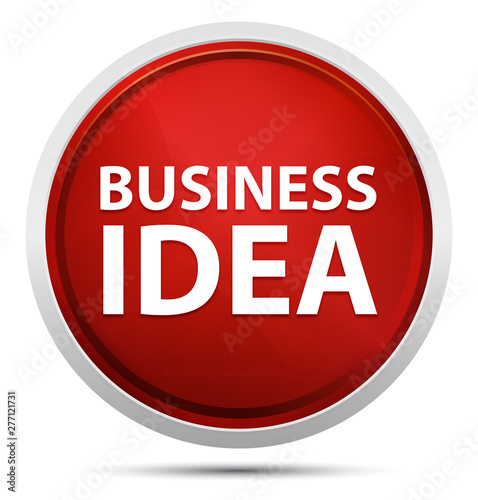 Business Idea Promo Red Round Button