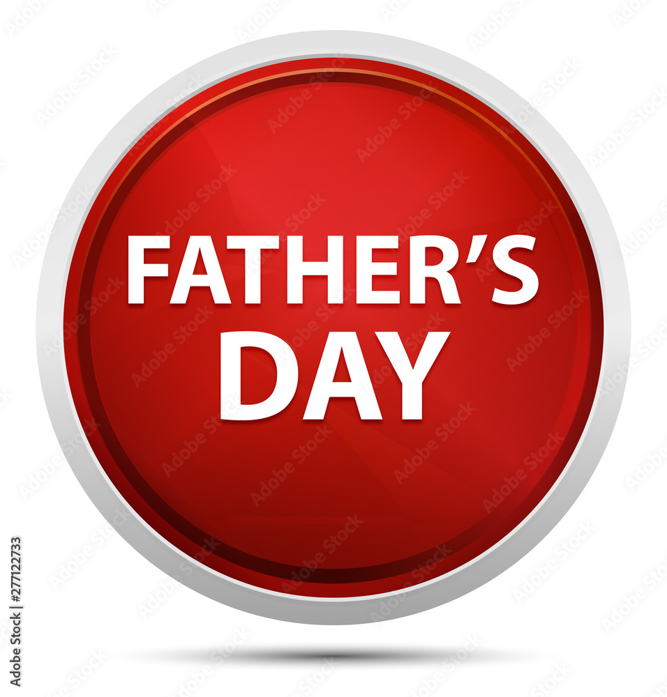 Father's Day Promo Red Round Button Father's Day Promo Red Round Button