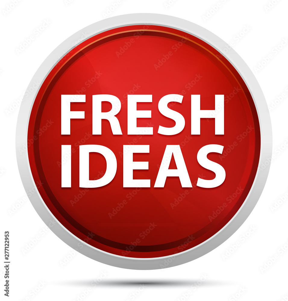 Fresh Ideas Promo Red Round Button Fresh Ideas Promo Red Round Button