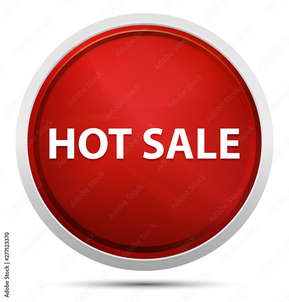 Hot Sale Promo Red Round Button Hot Sale Promo Red Round Button