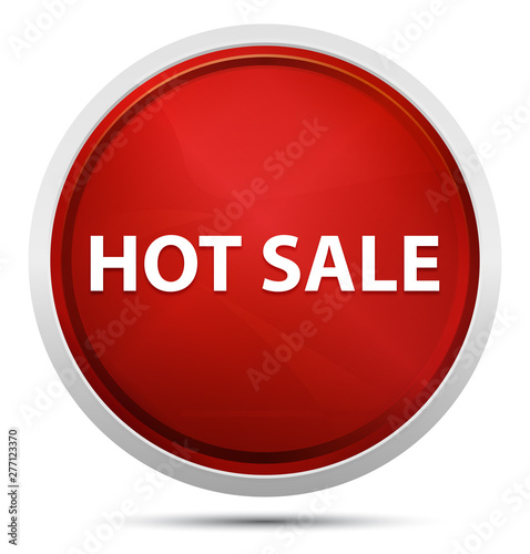 Free Download Hot Sale Promo Red Round Button - GFXLoad
