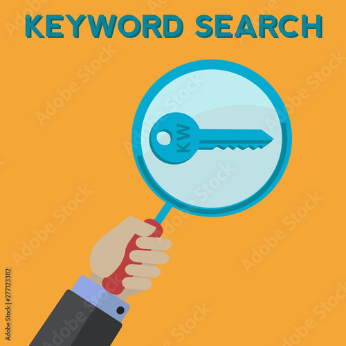 Man keyword searching vector concept