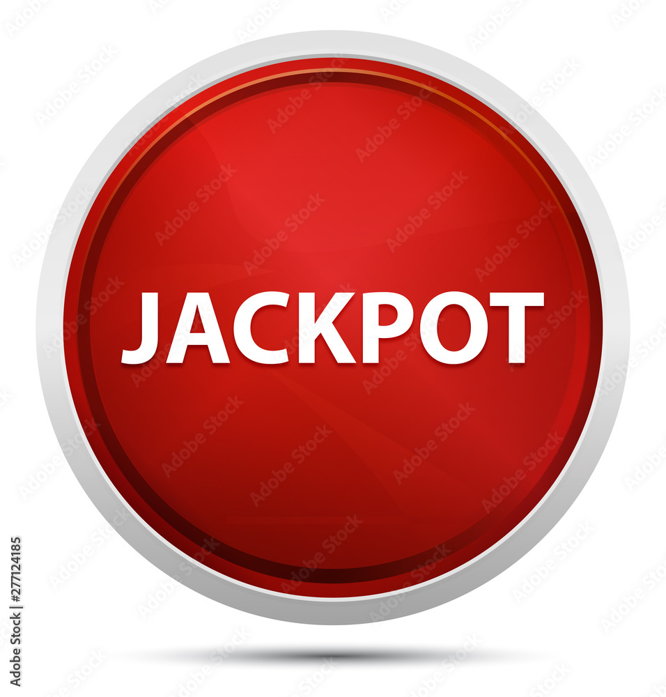 Jackpot Promo Red Round Button Jackpot Promo Red Round Button