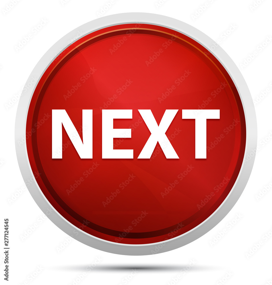 Next Promo Red Round Button Next Promo Red Round Button