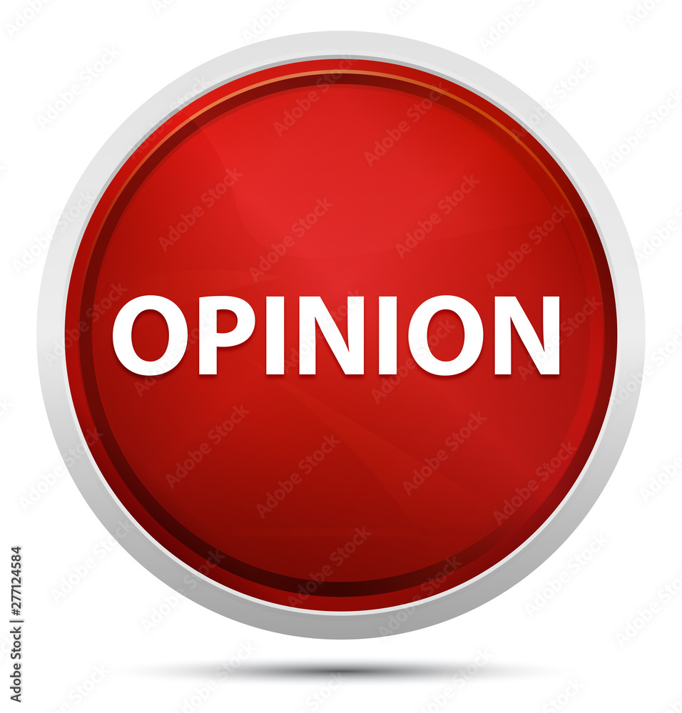 Opinion Promo Red Round Button Opinion Promo Red Round Button