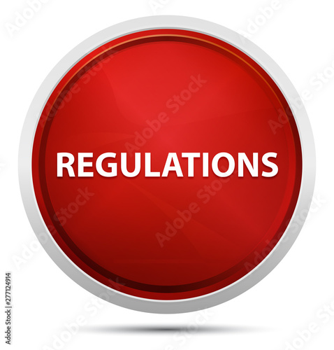 Regulations Promo Red Round Button