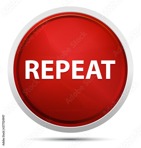 Repeat Promo Red Round Button