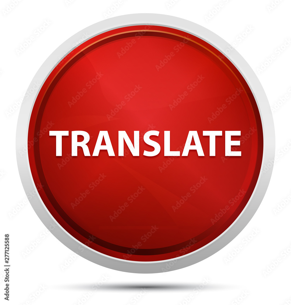 Translate Promo Red Round Button Translate Promo Red Round Button