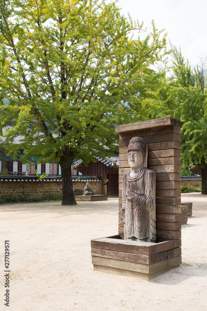 Jikjisa Temple is a famous temple in Gimcheon-si, South Korea. Stock ...