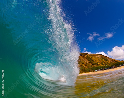 Blue ocean wave