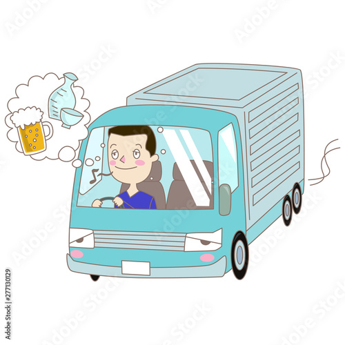 違法運転のイラスト