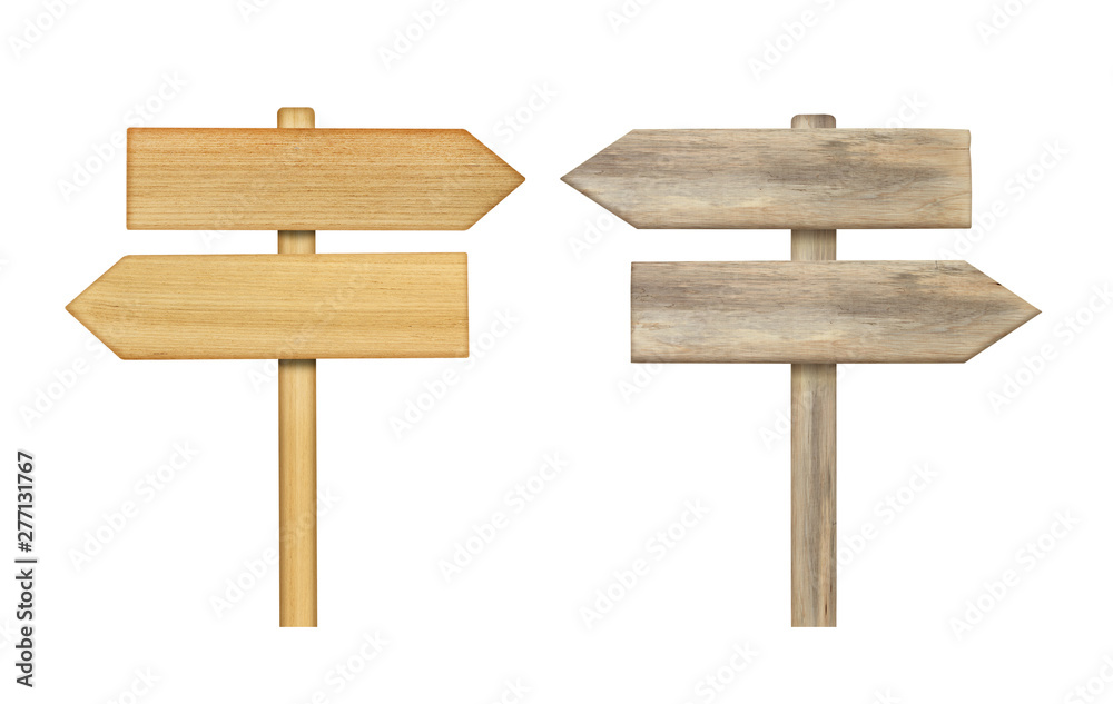 Wooden sign isolated on white Wooden sign isolated on white