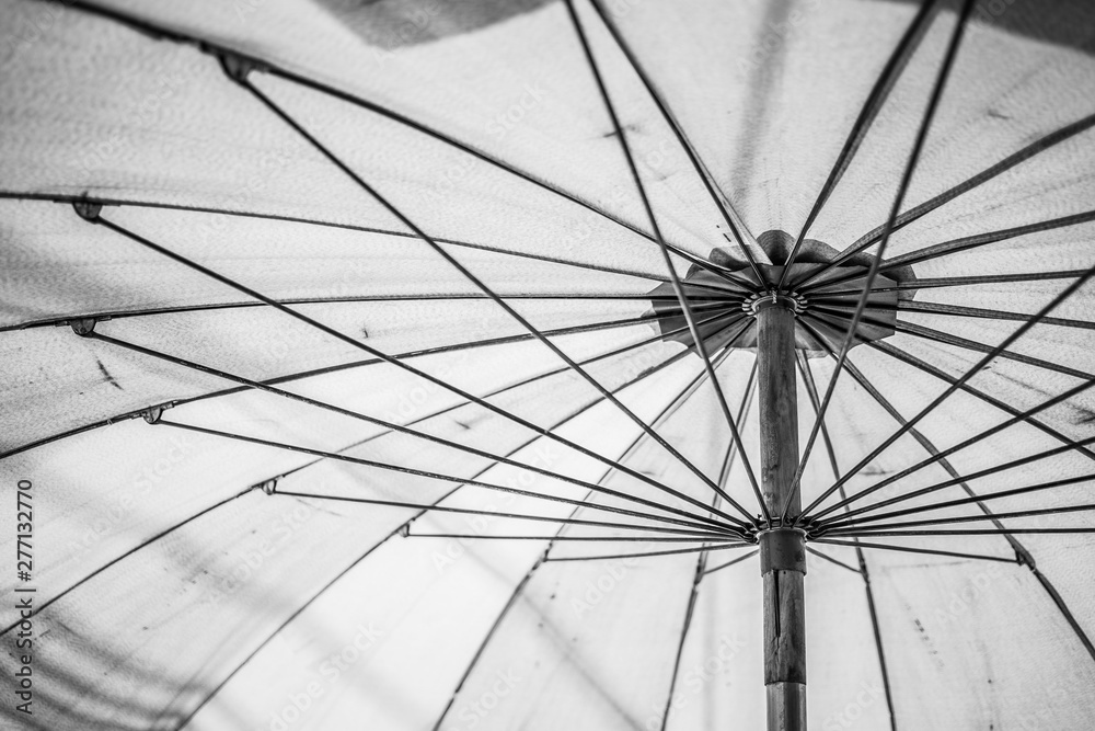 Black and white Under the umbrella texture background