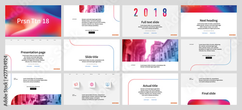 Presentation template design