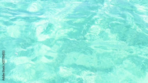 Wallpaper Mural Slow motion video of a transparent turquoise sea water that forms a natural background, Emerald Coast, Sardinia, Italy. Torontodigital.ca