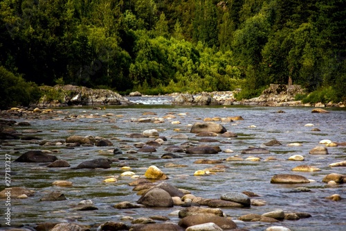 the Kazyr river, the mountains of the Kuznetsk Alatau.