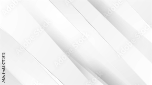 White grey corporate smooth stripes abstract background