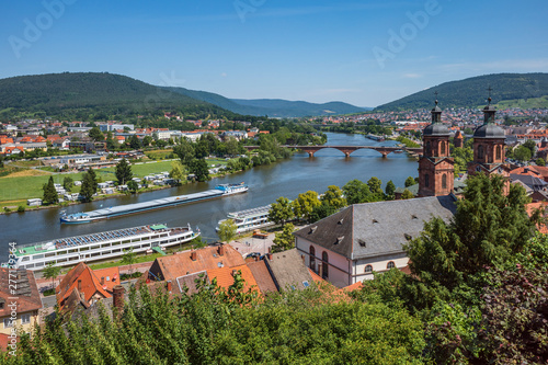 view of old town of miltenberg odenwald germany