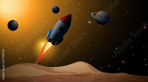 A beautiful space scene