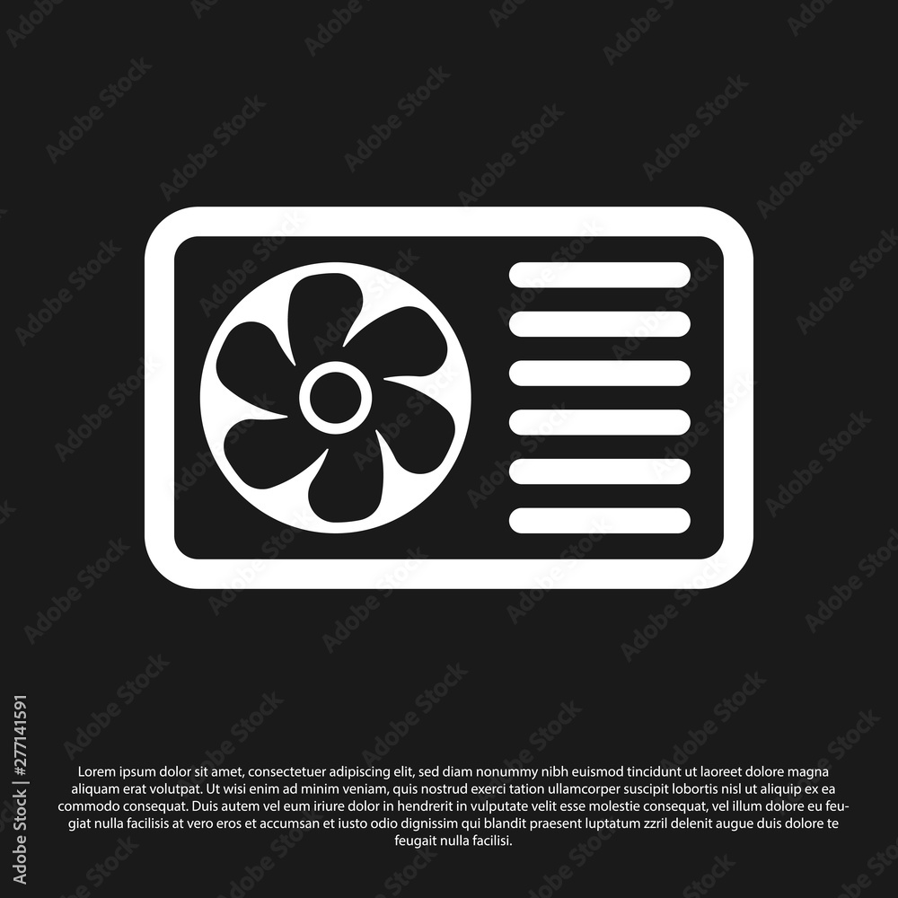 air conditioner clipart black and white