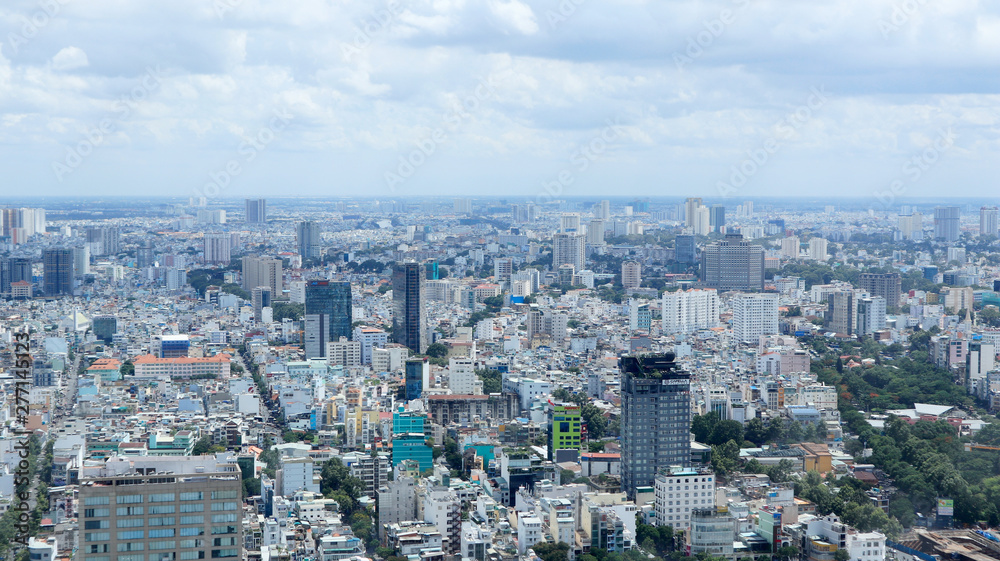 Cityscape of Saigon, Ho Chi Minh City