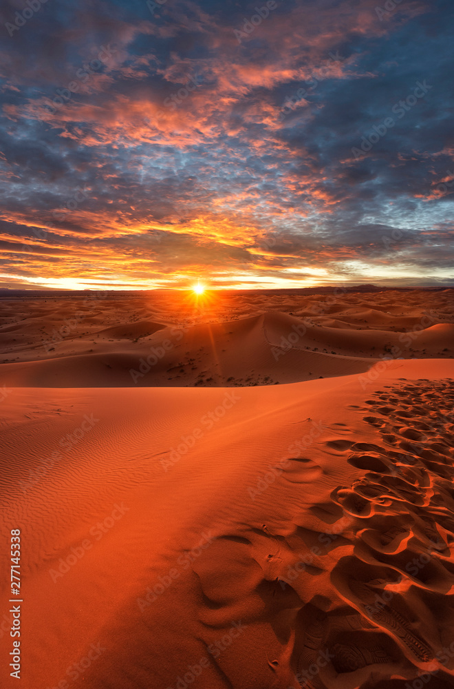 Sahara Desert Sunset Sahara Desert Sunset