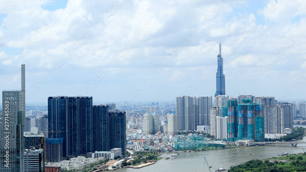 Obraz premium Cityscape of Saigon, Ho Chi Minh City