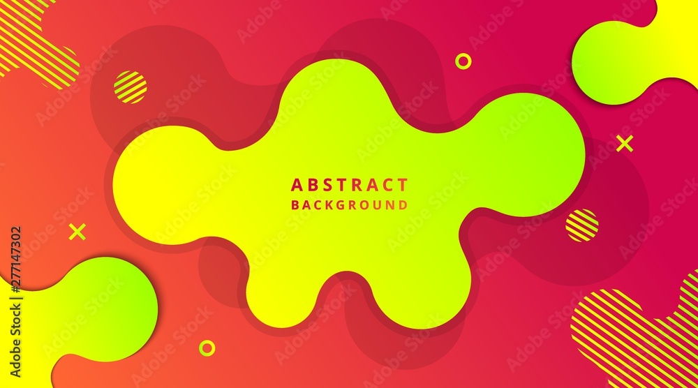 Dynamic Modern Fluid gradient background with geometric shapes composition