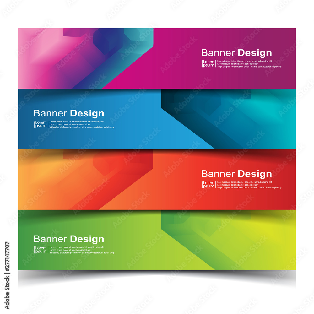 Vector Abstract design banner web template Vector Abstract design banner web template
