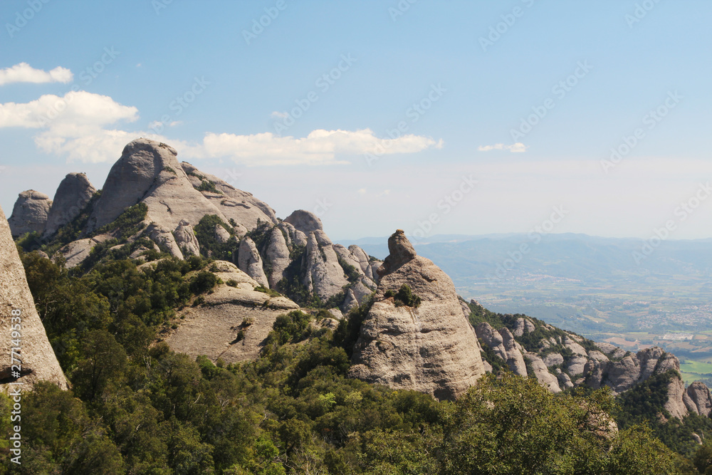Montserrat mountain terrain, Catalunya, Spain
