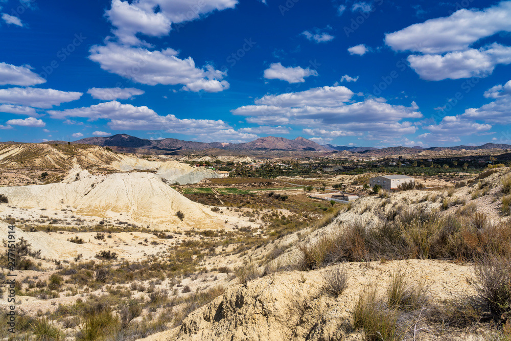 The Badlands of Abanilla and Mahoya near Murcia in Spain