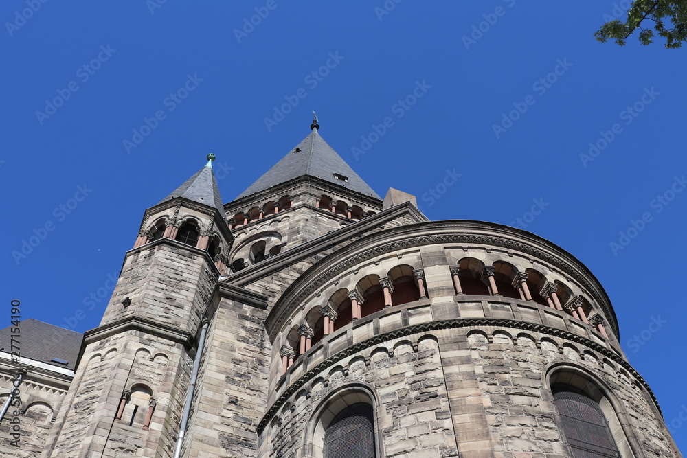 Ville de Metz - Temple neuf ou Nouveau Temple protestant - construit en 1905 - Département de la Moselle