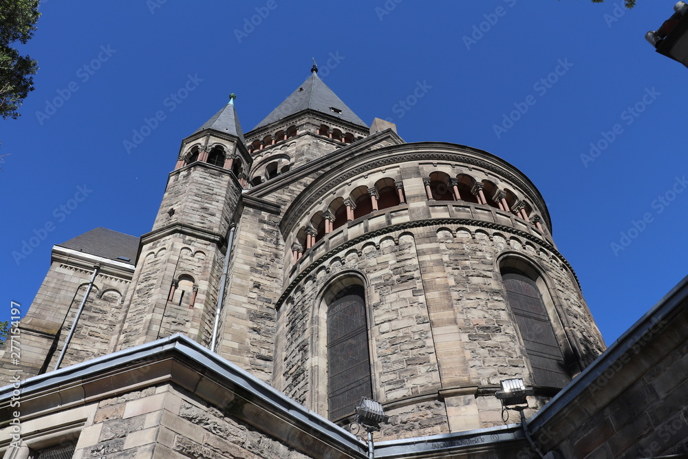 Ville de Metz - Temple neuf ou Nouveau Temple protestant - construit en 1905 - Département de la Moselle