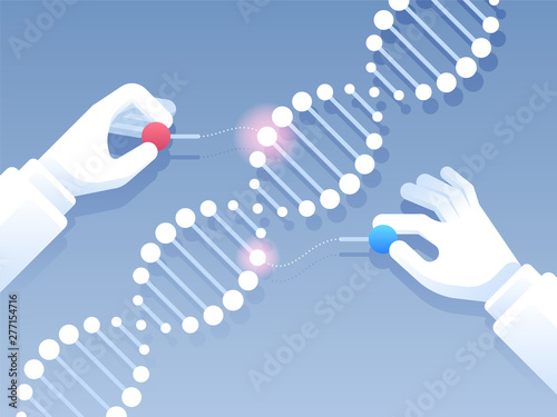 Genetic engineering. Gene editing tool CRISPR CAS9