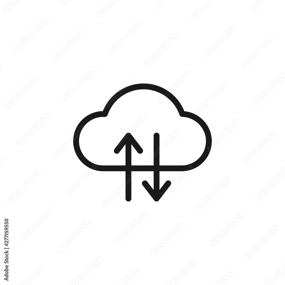 Cloud upload-download sign. Upload to and download data from cloud. Backup and restore sign for business operations illustrations and UI design. Cloud upload-download sign. Upload to and download data from cloud. Backup and restore sign for business operations illustrations and UI design.