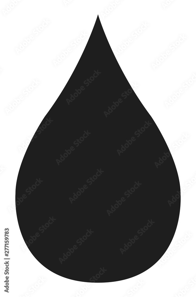 Water drop icon, aque nature symbol. Sign isolated design vector illustration Water drop icon, aque nature symbol. Sign isolated design vector illustration