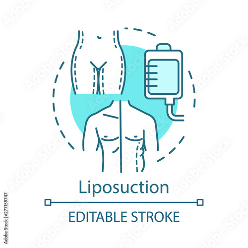 Liposuction concept icon