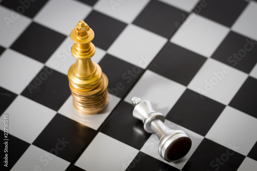 Chess and chess pieces, competition and confrontation