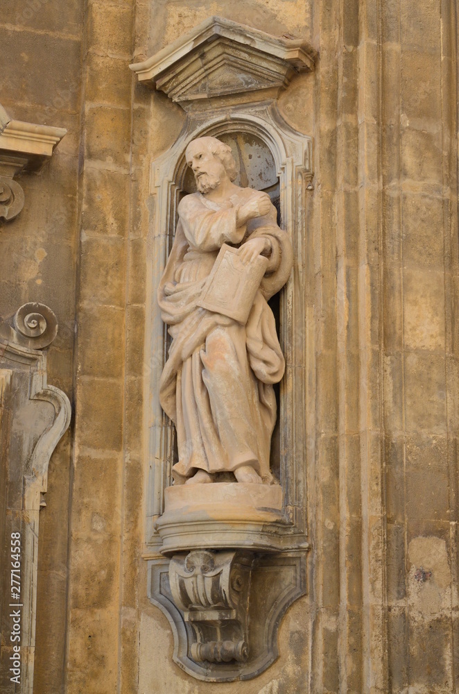 Exterior detail of the Church of Trapani Exterior detail of the Church of Trapani