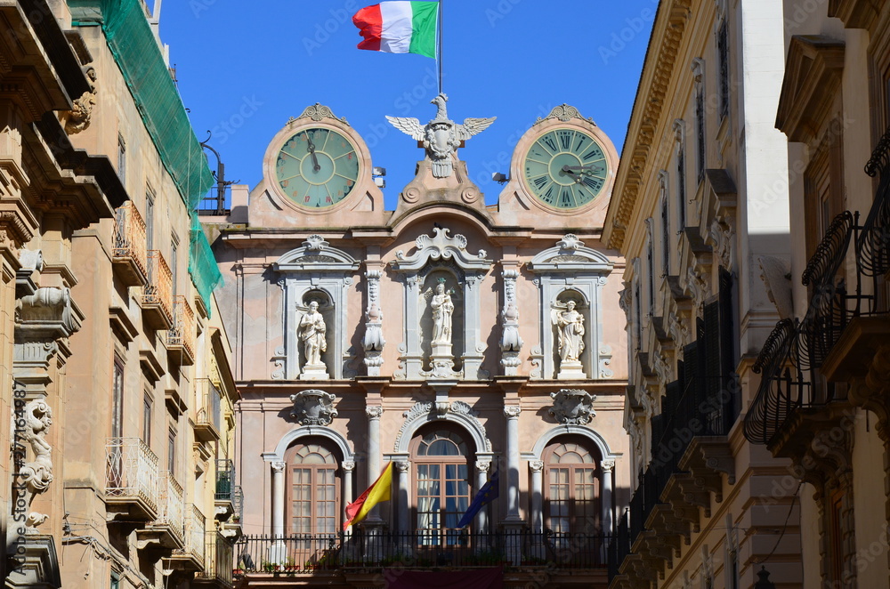 Town Hall of Trapani, Italy