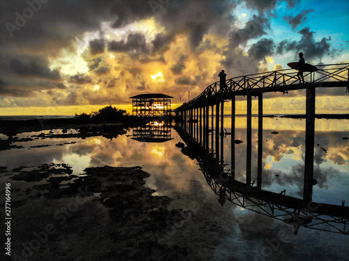 Sunrise at Cloud 9 - Siargao Island - The Philippines photo