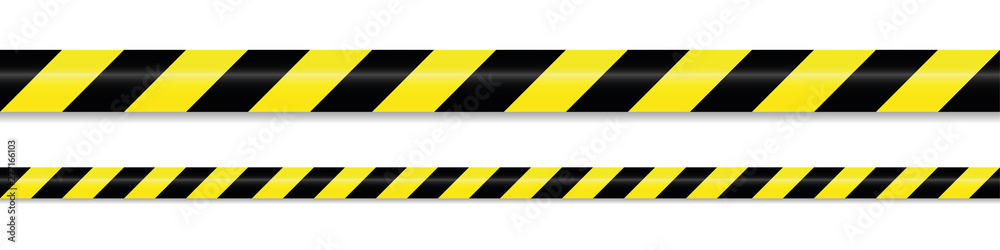 warning tape yellow black on white background vector illustration EPS10  Stock Vector | Adobe Stock